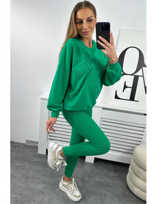 K-Fashion Kalifornská bavlnená súprava zelená