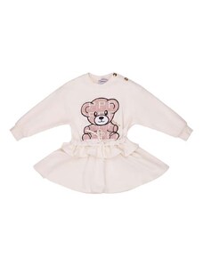 Šaty pre bábätká Pinko Up béžová farba, mini, áčkový strih