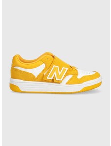 Detské tenisky New Balance PHB480WA žltá farba