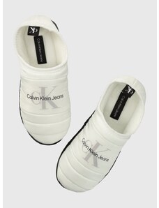 Papuče Calvin Klein Jeans HOME SLIPPER MONO WN biela farba, YW0YW00747