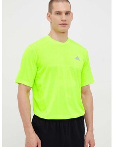 Bežecké tričko adidas Performance Ultimate zelená farba, jednofarebné