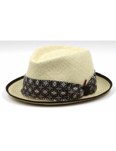Letný panamský klobúk Trilby - Marone