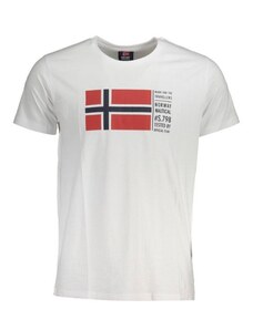 NORWAY 1963 Perfektné Pánske Tričko Logo Biele Biela M