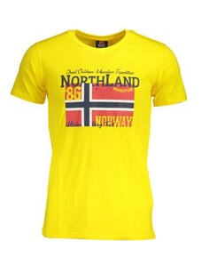 NORWAY 1963 Perfektné Pánske Tričko Big Logo Žlté Žltá M