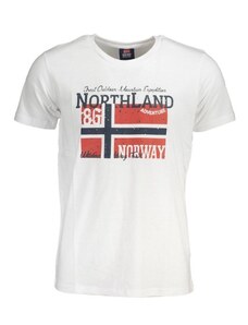 NORWAY 1963 Perfektné Pánske Tričko Big Logo Biele Biela L