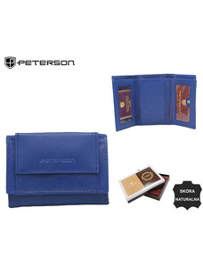 Peterson Dámska kožená peňaženka PTN RD-240-MCL BLUE