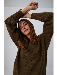 Kesi Sweater with openwork pattern