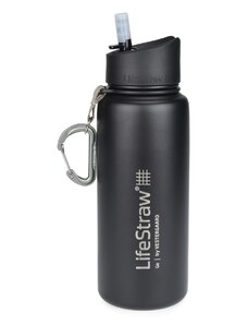 LifeStraw nerezová termo filtračná fľaša Go Stainless Steel Black 700 ml