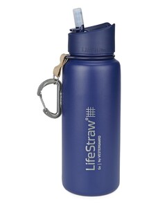 LifeStraw nerezová termo filtračná fľaša Go Stainless Steel Blue 700 ml