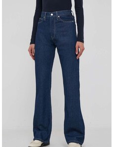 Rifle Calvin Klein Jeans AUTHENTIC BOOTCUT dámske, vysoký pás