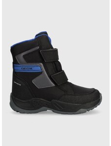 Detské zimné topánky Geox J36FSA 0FUCE J SENTIERO B ABX čierna farba