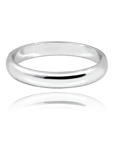 MINET+ Strieborný snubný prsteň 3,5 mm - veľkosť 46