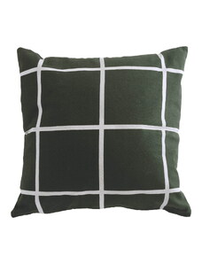 Storefactory Bavlnená obliečka na vankúš Green Checkered 48 x 48 cm