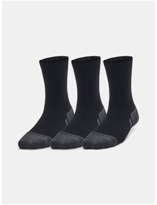 Súprava troch chlapčenských ponožiek v čiernej farbe Under Armour Perform
