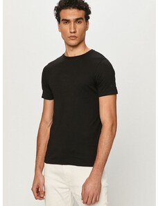 Tričko Karl Lagerfeld (2-pak) čierna farba