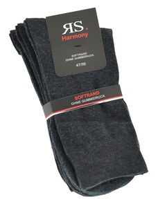 Klasické pánske zdravotné nadmerné jednofarebné ponožky s jemným zverom RS