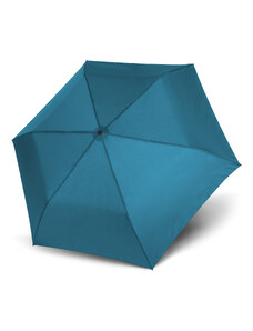 Modrý skladací odľahčený plne automatický dámsky dáždnik Savva