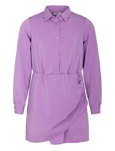 Dievčenské šaty Pinko Up fialová farba, mini, áčkový strih