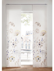 bonprix Panelová záclona s kvetovanou potlačou (1 ks), farba béžová, rozm. D/Š: 145/57 cm