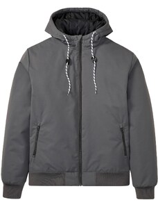 bonprix Zimná bunda s kapucňou a recyklovaným polyesterom, farba šedá