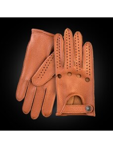 BOHEMIA GLOVES Elegantné pánske kožené rukavice na riadenie z amerického jeleňa