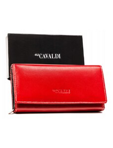 4U Cavaldi Dámska kožená peňaženka v horizontálnej orientácii so zapínaním na cvok— Rovicky