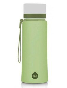 Plastová fľaša do školy s uzáverom EQUA - Olive 600 ml