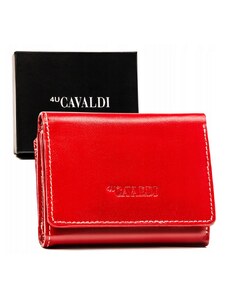 Malá, kožená dámska peňaženka so zapínaním — 4U Cavaldi