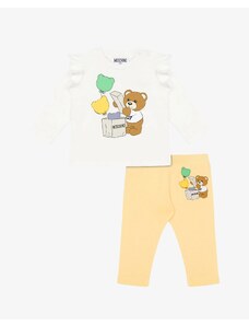Dievčenská baby súprava tričko a legíny biela MOSCHINO