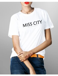 Misscity Dámske tričko ENGY BIELE