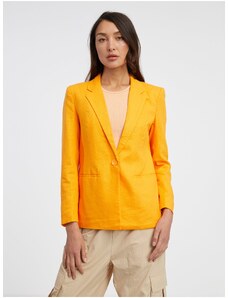 Orange Women's Linen Jacket ONLY Lola-Caro - Ladies