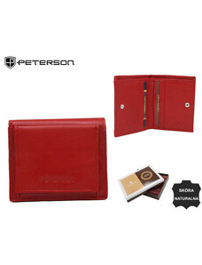Peterson Dámska kožená peňaženka PTN RD-220-GCL RED