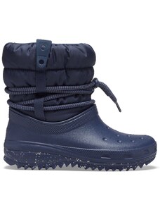 Dámske zimné topánky Crocs Classic NEO PUFF tmavo modrá