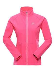 Women's softshell jacket with membrane ALPINE PRO MULTA neon knockout pink