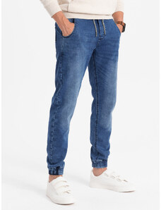Ombre Clothing Pánske džínsové nohavice - svetlomodré OM-PADJ-0106