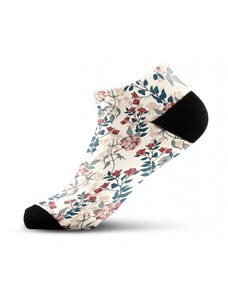 FLOWEE - K potlačené členkove veselé ponožky Walkee