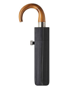Doppler Magic Fiber Strong šedý širší prúžok - pánsky plne-automatický dáždnik