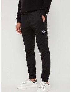 Nohavice Calvin Klein Jeans pánske, čierna farba