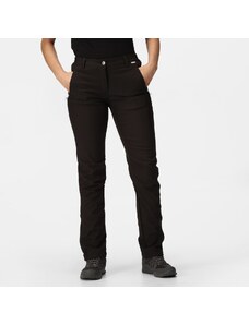 Dámske softshellové nohavice Regatta GEO SOFTSHELL II - predĺžená dĺžka čierna