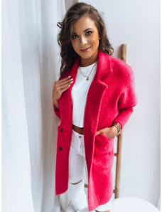Women's coat from alpaca RITA II pink Dstreet