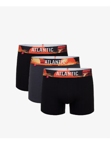 Men's Sport Boxers ATLANTIC 3Pack - grey/black