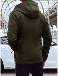 Dstreet Green Men's Softshell Jacket with Hood
