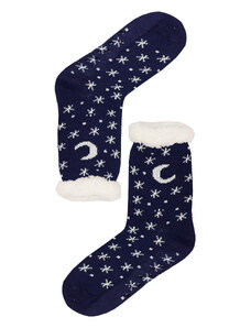 Pesail Mounty blue hrejivé ponožky baránok WW058