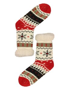 Pesail Mounty red hrejivé ponožky baránok WW058