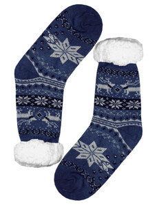 Pesail Polaris blue teplé ponožky s baránkom MC 112