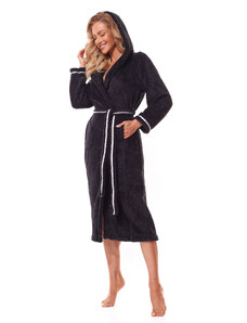 L&L Soft long bathrobe 2322 Black