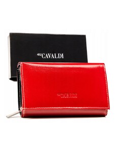Veľká, kožená dámska peňaženka s RFID systémom — 4U Cavaldi