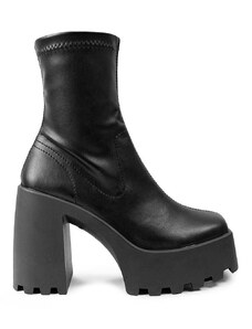 Členkové topánky Altercore Agnes dámske, čierna farba, na podpätku, Agnes