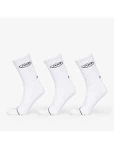 Pánske ponožky Footshop Basic But Not Basic Socks 3-Pack White