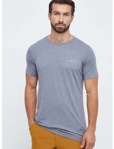 Športové tričko Columbia šedá farba, s potlačou